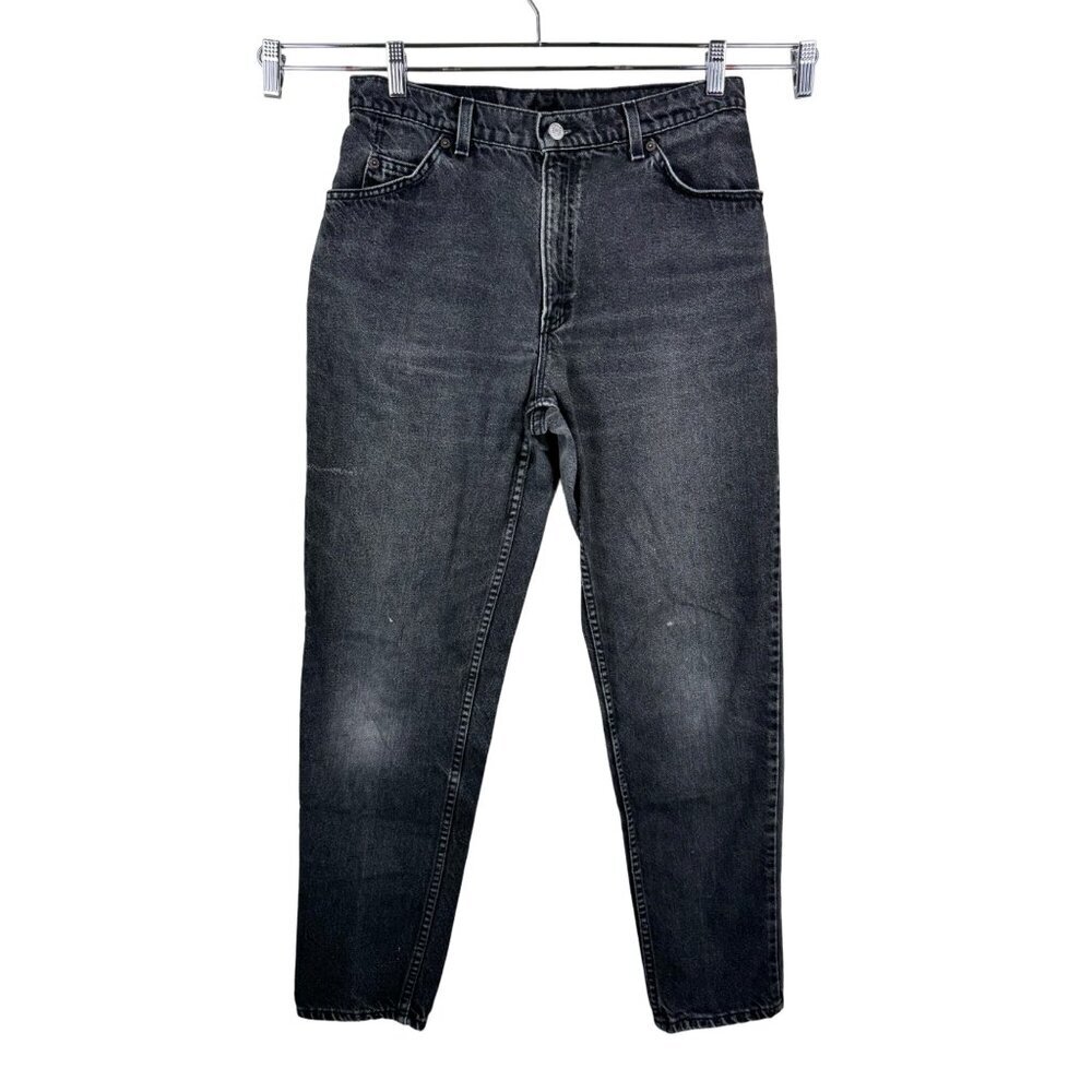 VTG Levi's‎ 950 charcoal Black Relaxed Fit Tapered Leg Jeans white tab sz 30
